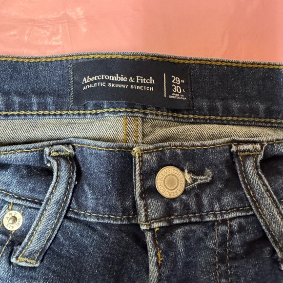 Abercrombie Jeans Mens Distressed Blue Zip Fly 29 x 30 - Picture 5 of 6